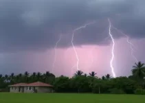 trovões e raios em Jequié