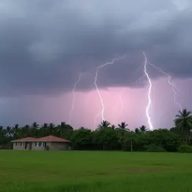 trovões e raios em Jequié