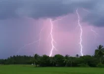 trovões e raios em Jequié