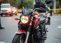 motocicleta com sinais de adulteração