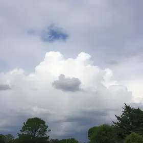 céu nublado