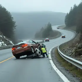 carro sai da pista