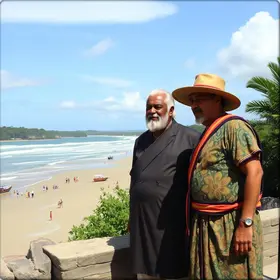Adolpho Loyola e Jerônimo Rodrigues no Médio Rio de Contas
