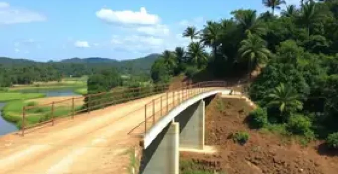 ponte rural em concreto usinado