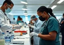 feira de saúde no Curral Novo