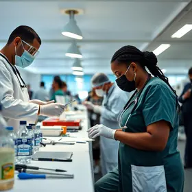 feira de saúde no Curral Novo
